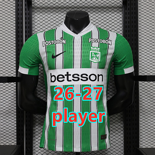 26-27 Atletico Nacional Home Player Version Jersey S-2XL