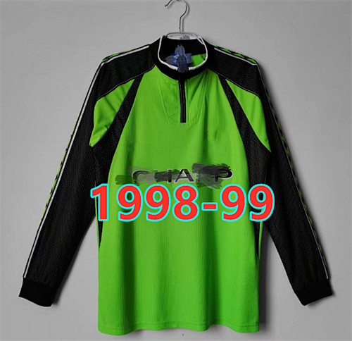 98-99 Manchester United Goalkeeper Retro Long Jersey S-2XL