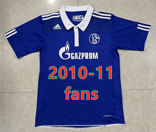 Schalke Home Fans Version Retro Jersey S-2XL