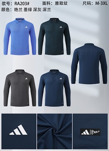 25-26 A-D Long Sleeve Polo Jersey M-3XL Polo