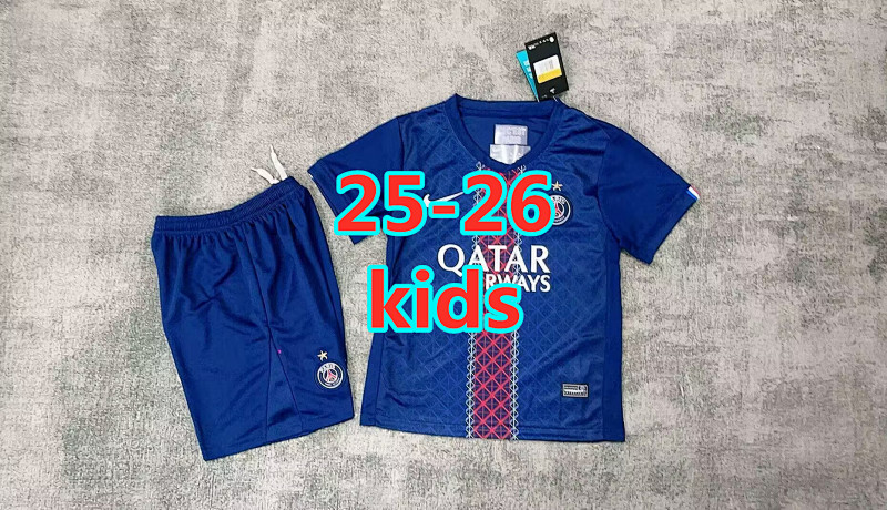 Balenciaga 25-26 Paris Psg Home Fans Version Kids Kit 16 -28