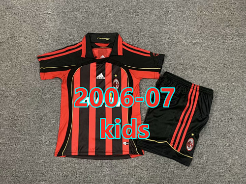 AC Milan Home Retro Kids Jersey+shorts 16 -28 AC