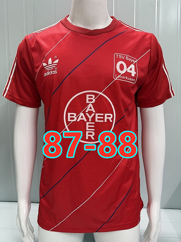 87-88 Leverkusen Home Retro Jersey S-2XL