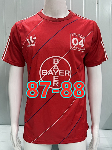 87-88 Leverkusen Home Retro Jersey S-2XL