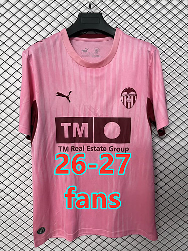 26-27 Valencia Third Fans Version Jersey S-4XL