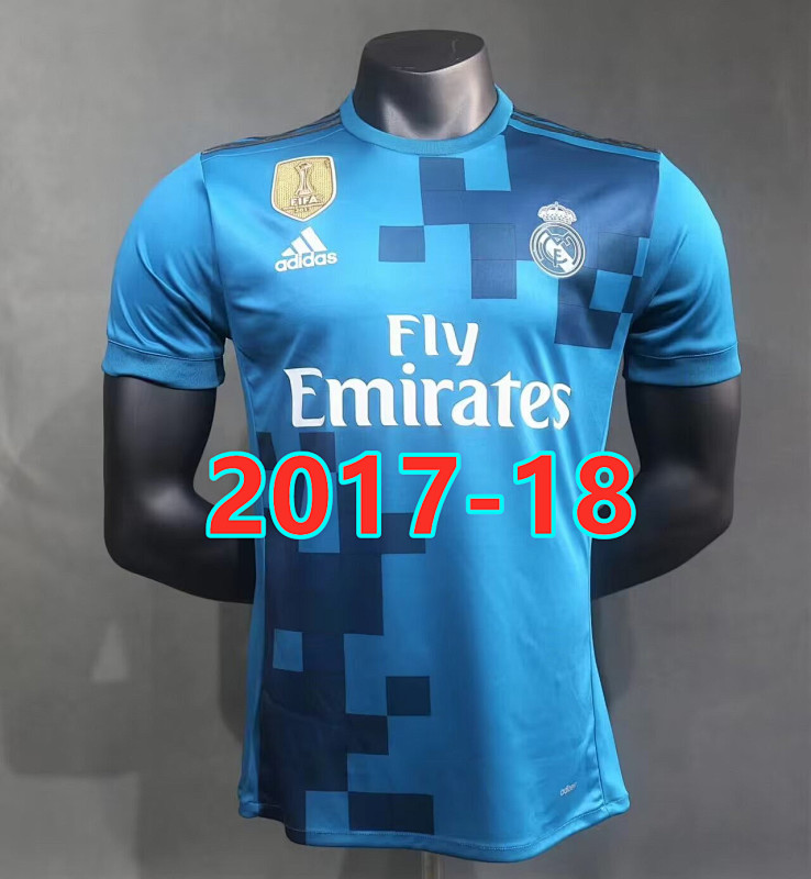 Real Madrid Third Player Retro Jersey S-3XL