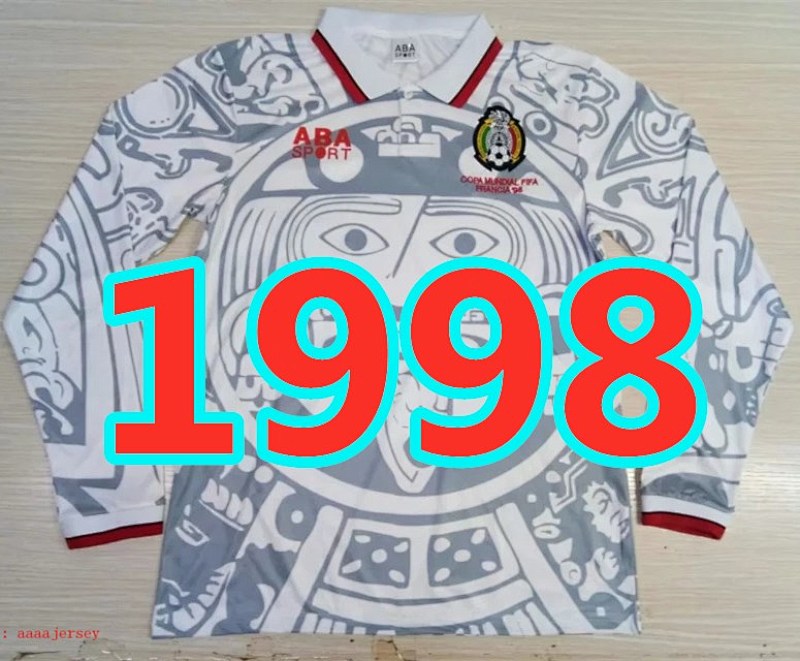 Mexico Retro Away Long Sleeve Jersey S-2XL