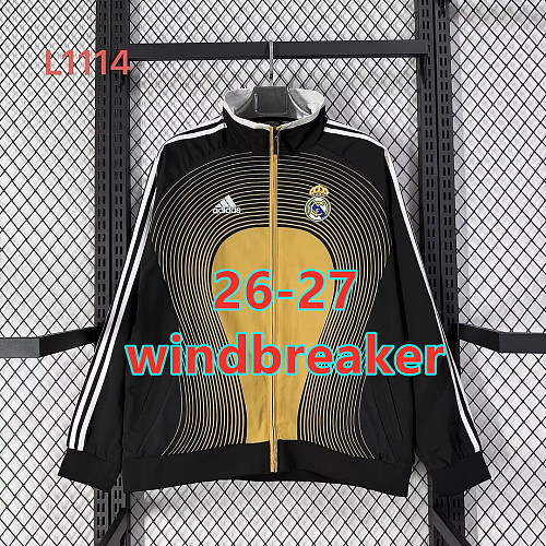26-27 Real Madrid Windbreaker S-2XL
