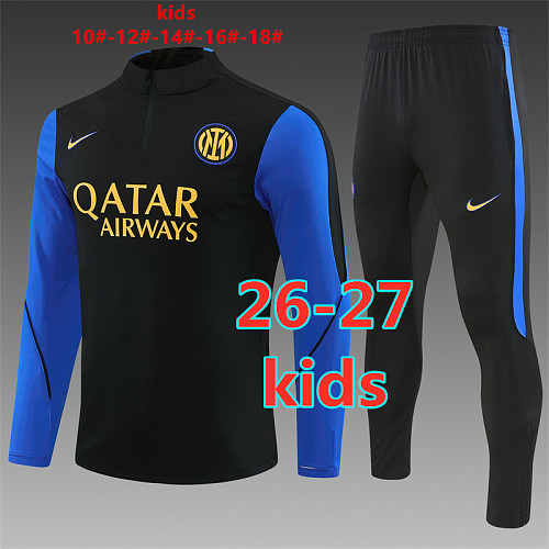 26-27 Inter Milan Kids Long Sleeve Tracksuit 10- 18