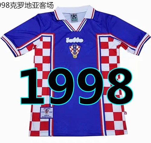 Croatia Retro Away Jersey S-2XL