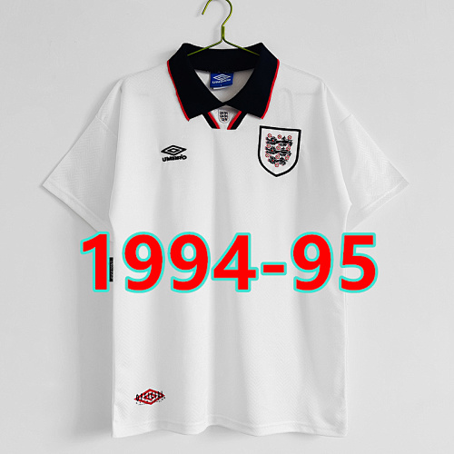 England Retro TopThai Quality Home Jersey S-2XL