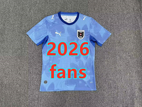 Austria Away Fans Version Jersey S-4XL
