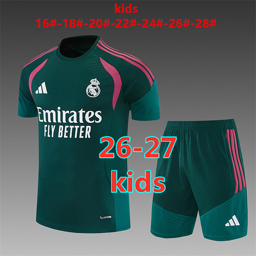 26-27 Real Madrid Kids Short Sleeve Tracksuit 16 -28