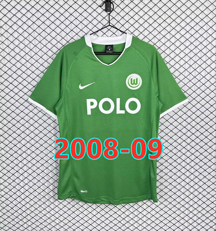 Wolfsburg Home Retro Fans Version Jersey S-2XL