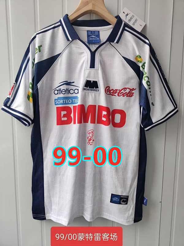 99-00 Monterrey Away Retro Fans Version Jersey S-2XL