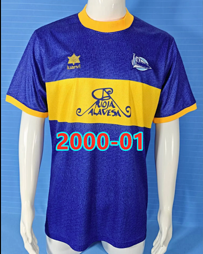Alaves Retro Fans Version Jersey S-2XL