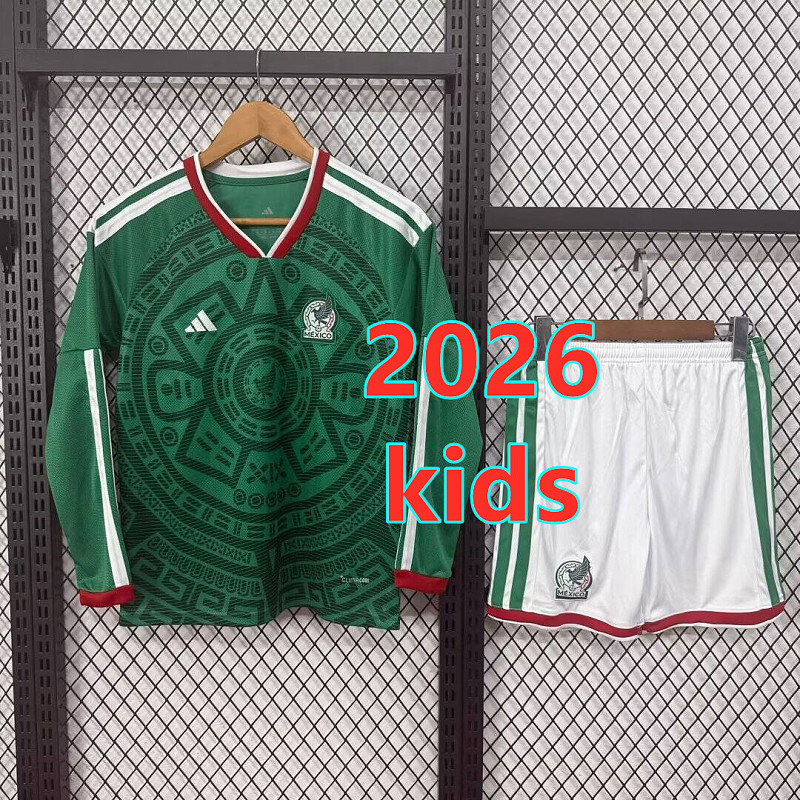 Mexico Home Kids Long 16 Team Kit 16 -28 16