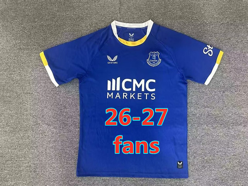 26-27 Everton Home Fans Version Jersey S-4XL