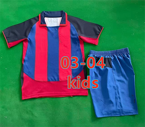 Barcelona Home Retro Kids Jersey+shorts Kit 16 -28