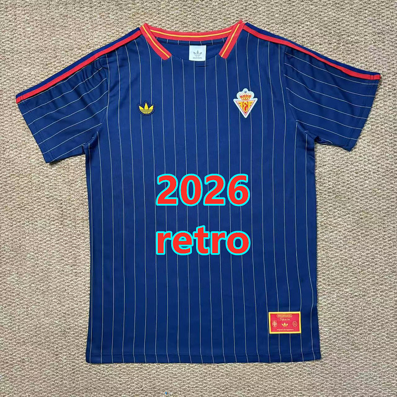 Spain Retro Fans Version Jersey S-4XL