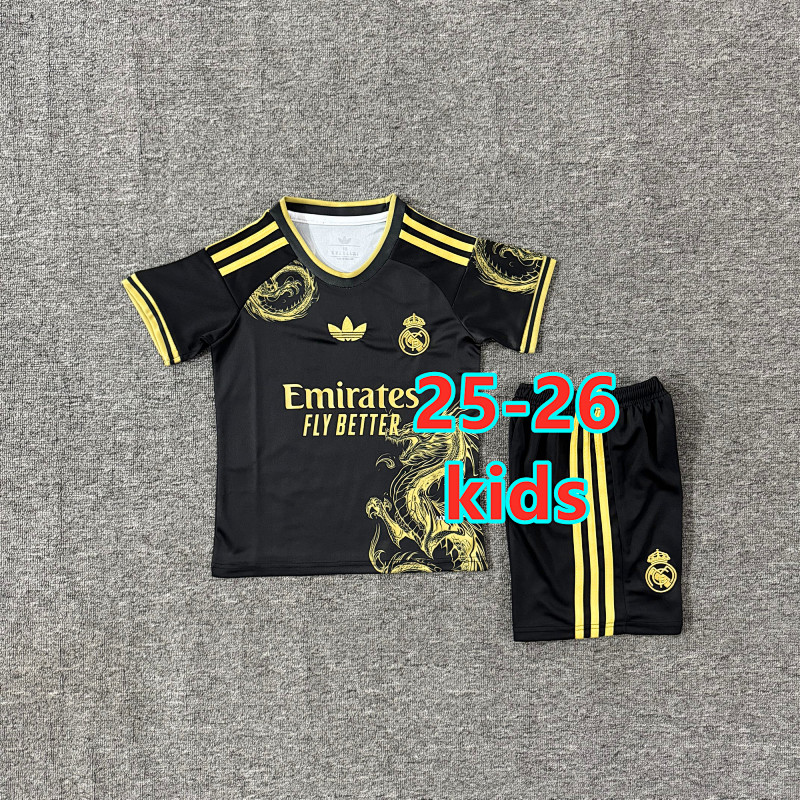 25-26 Real Madrid Special Kids Jersey+shorts Kit 16 -28