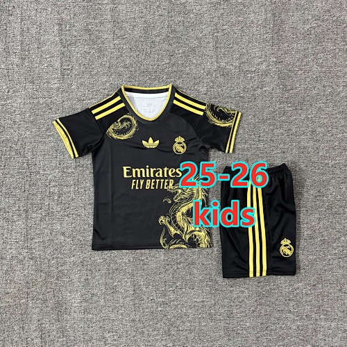 25-26 Real Madrid Special Kids Jersey+shorts Kit 16 -28