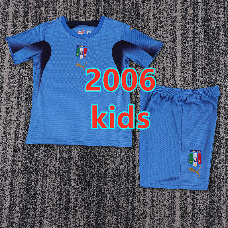 Italy Home Retro Kids Jersey+shorts Kit 16 -28