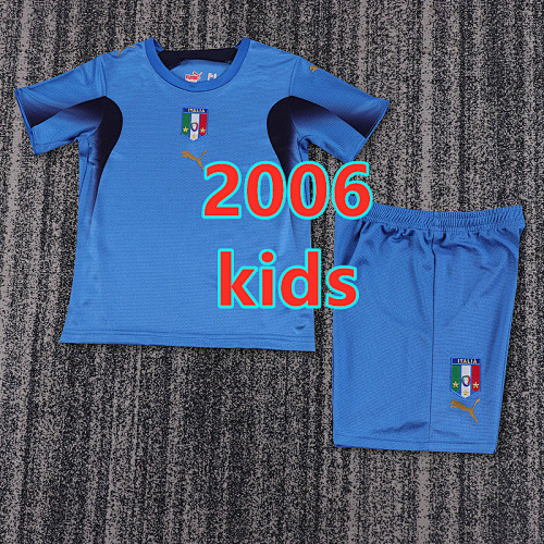 Italy Home Retro Kids Jersey+shorts Kit 16 -28