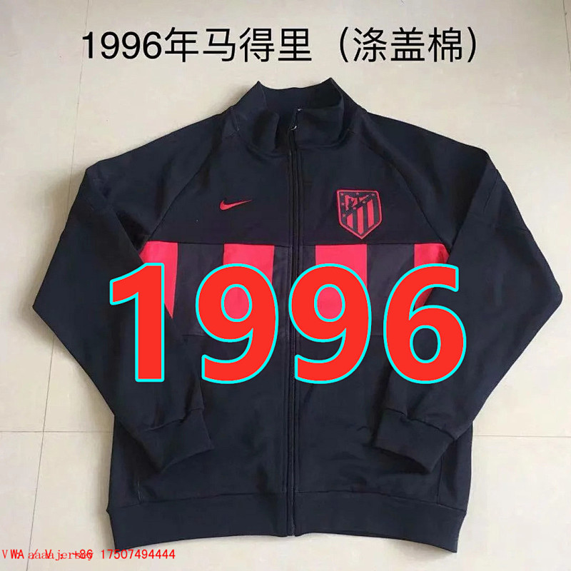 Atletico Madrid Retro Long Zipper Jacket S-Xl