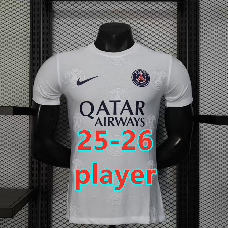 Balenciaga 25-26 Paris Psg Special Player Version Jersey S-2XL Logo