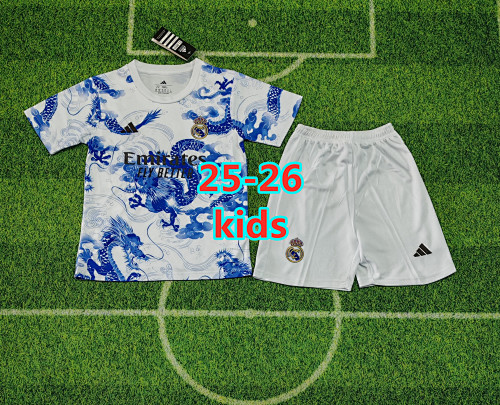 25-26 Real Madrid Special Kids Jersey+shorts 16 -28