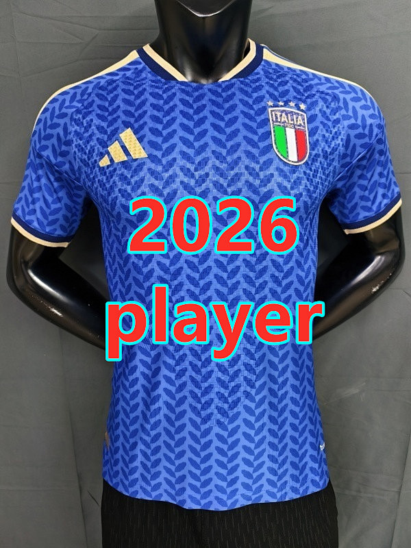 Italy Home Player Version Jersey S-4XL
