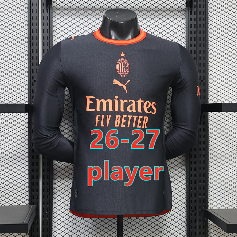 26-27 AC Milan Third Player Long Jersey S-3XL AC