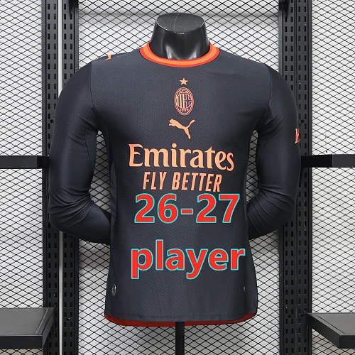 26-27 AC Milan Third Player Long Jersey S-3XL AC