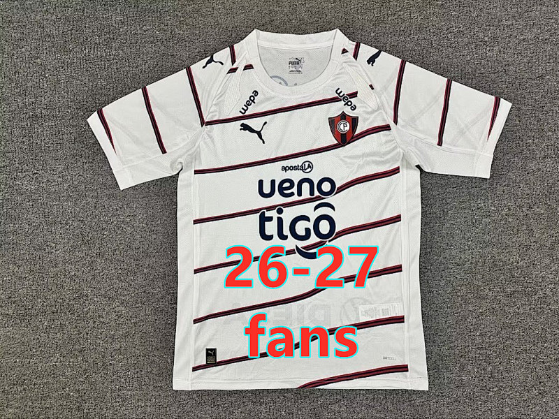 26-27 Cerro Porteno Away Fans Version Jersey S-4XL