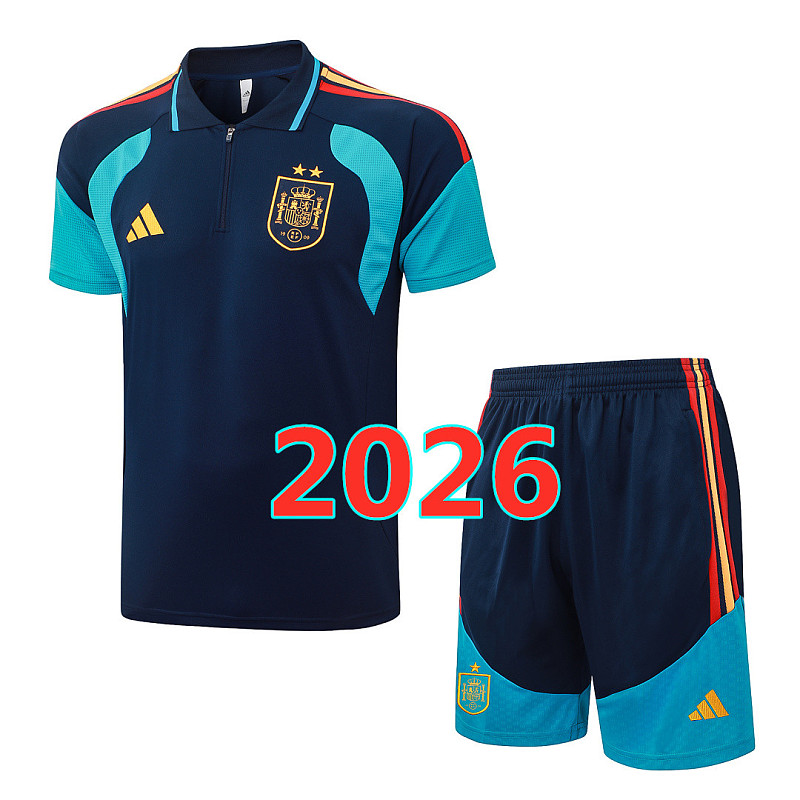 Spain Polo Short Sleeve Tracksuit S-2XL Polo 2