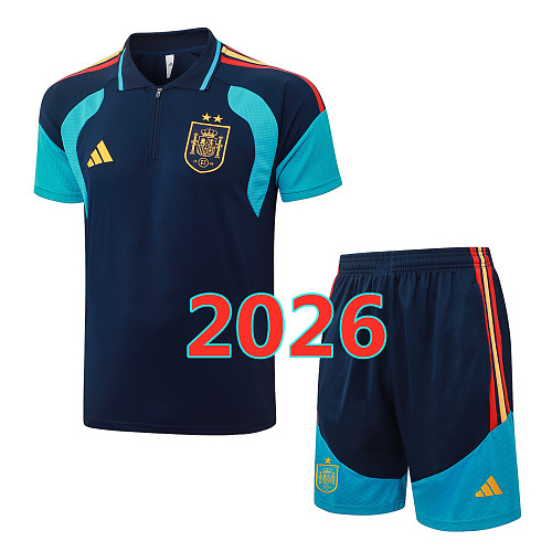 Spain Polo Short Sleeve Tracksuit S-2XL Polo 2