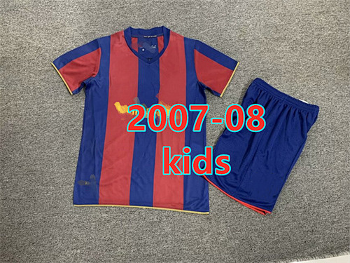 Barcelona Home Retro Kids Jersey+shorts Kit 16 -28