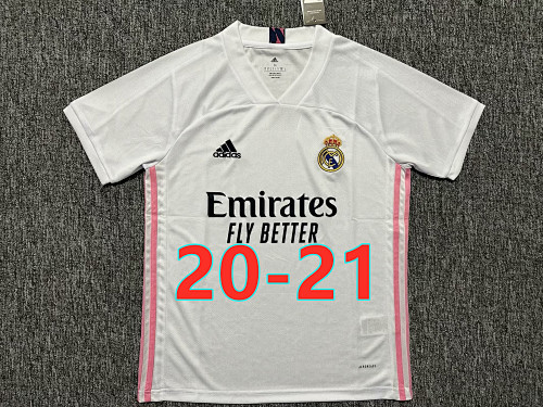 Real Madrid Retro 20-21 Home Short Sleeve Jersey S-2XL