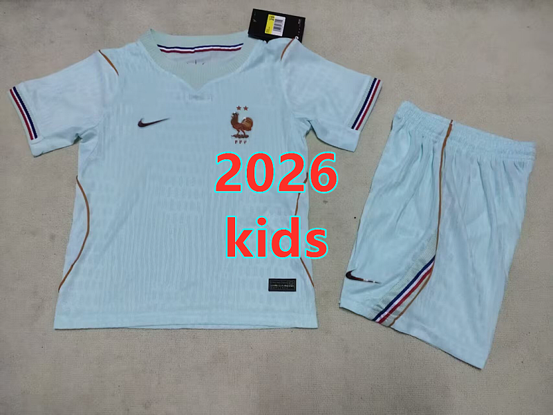 France Away Kids 8 Teams Kit 16 -28 8