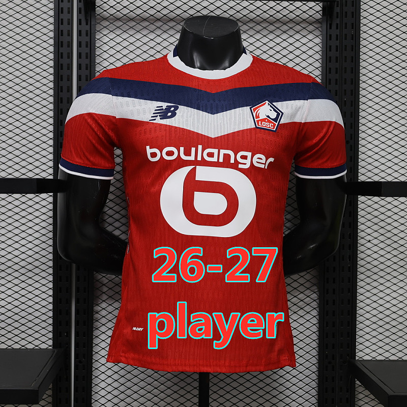26-27 Lille Home Player Version Jersey S-2XL