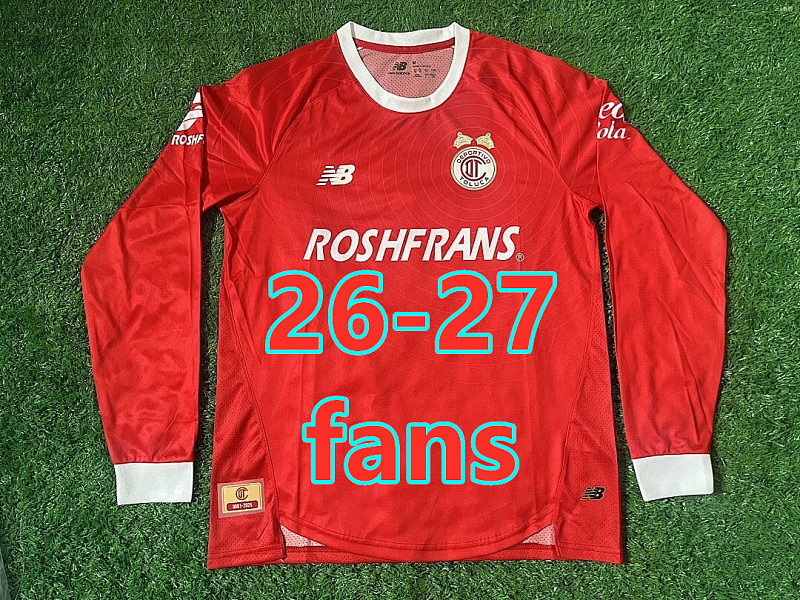 26-27 Toluca Home Fans Long Sleeve Jersey S-4XL