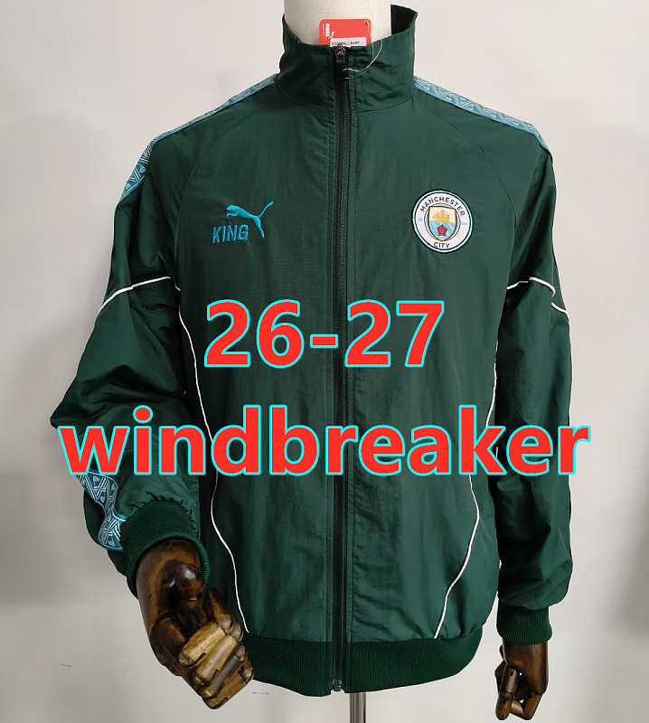 26-27 Manchester City Embroidery Windbreaker S-2XL