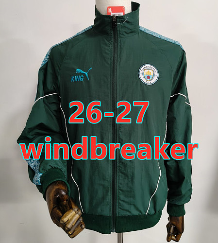 26-27 Manchester City Embroidery Windbreaker S-2XL