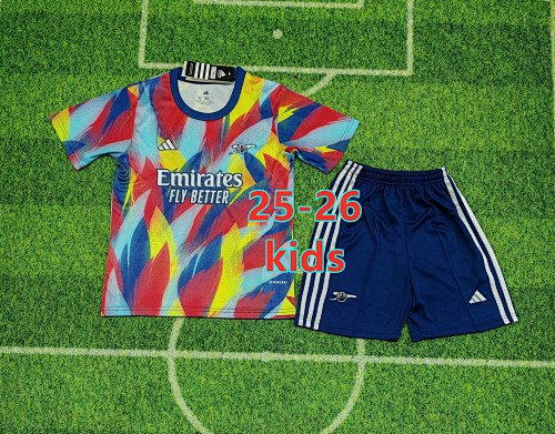 25-26 Arsenal Training Kids Jersey+shorts Kit 16 -28