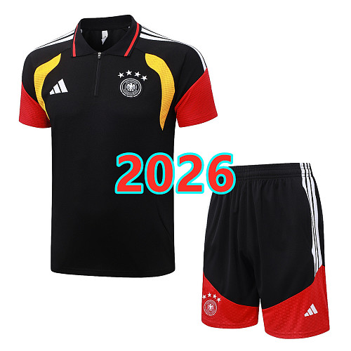 Germany Polo Short Sleeve Tracksuit S-2XL Polo