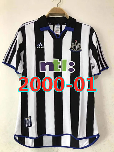 Newcastle United Retro Home Jersey S-2XL