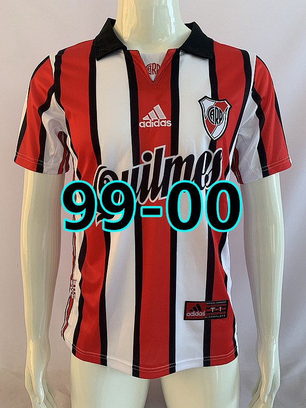 99-00 River Plate Third Retro Fans Version Jersey S-2XL