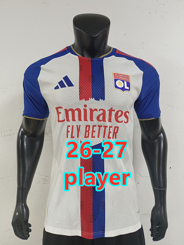 26-27 Lyonnais Home Player Version Jersey S-2XL