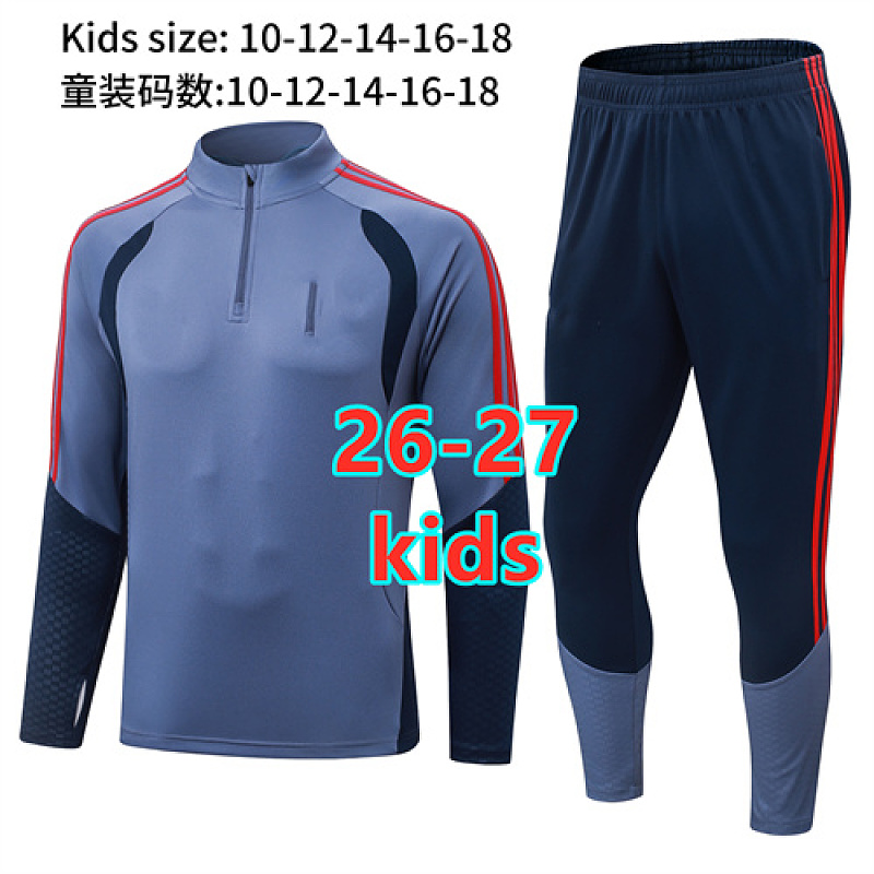 26-27 Bayern Kids Long Tracksuit 10- 18